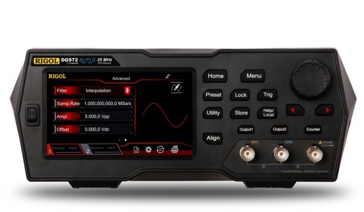 Rigol DG972 임의파형 함수발생기 새제품  70 MHz/2채널, 리골 신품